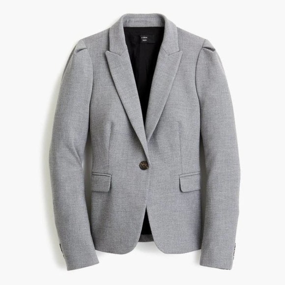 J. Crew Jackets & Blazers - J. Crew | 365 Grey Puff Sleeve Blazer